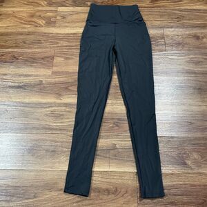 Balera Dancewear Black High Waisted Leggings Ankle Nylon Women's Size XLC